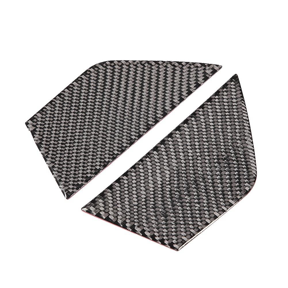 2 шт. декоративная панель для внутренней двери автомобиля, мягкое настоящее углеродное волокно, подходит для Mercedes W204 0713