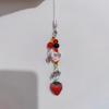 Уникальная сладкая клубника телефонные подвески кулон милый бант сердце бисерный брелок камера школьный портфель украшения аксессуары подарки