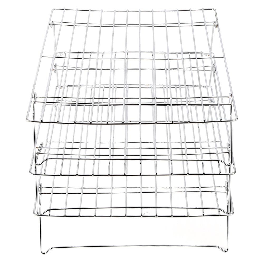 3?Многоярусная охлаждающая решетка Складные ножки для печенья тортов Кухонный инструмент для выпечки и гриля