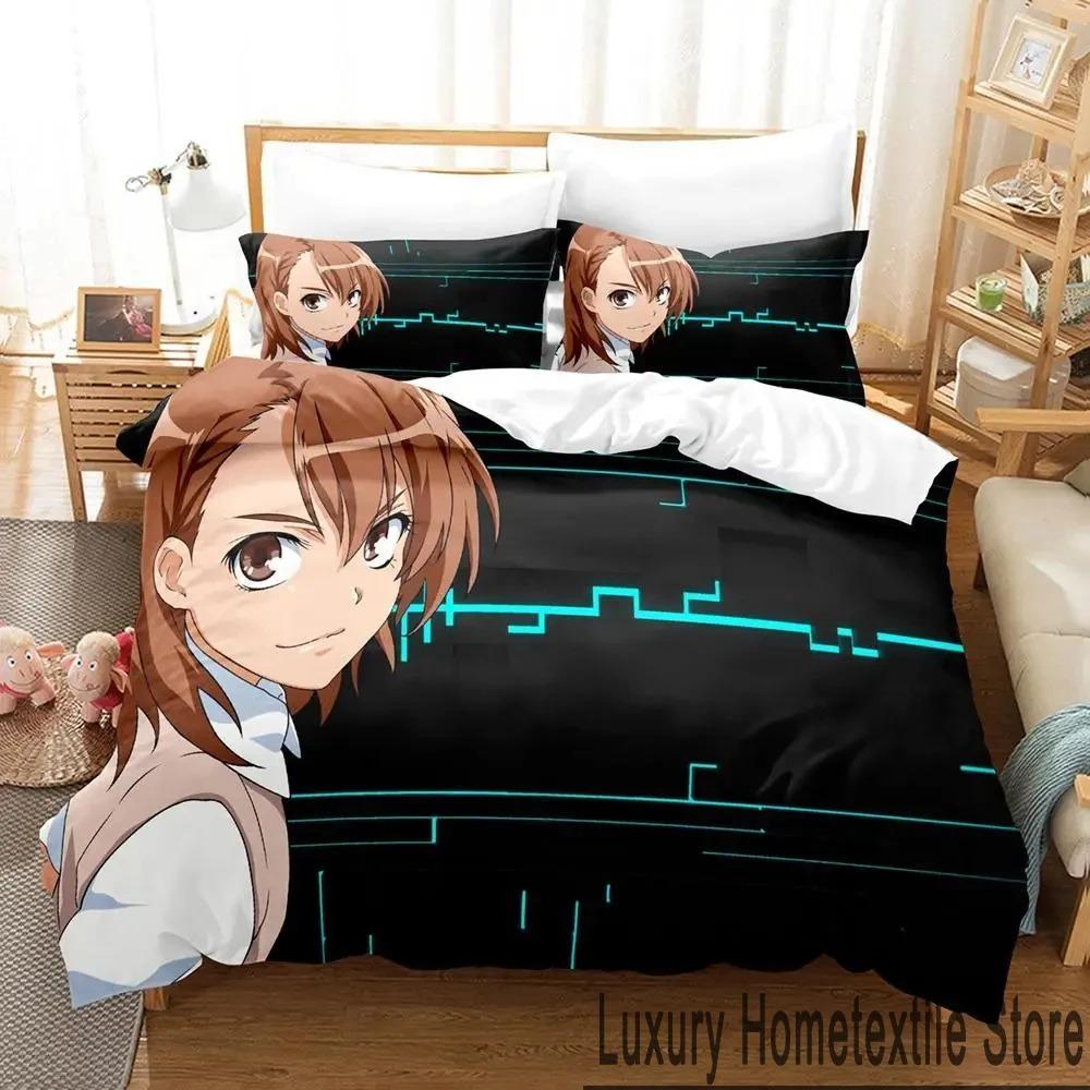 Misaka Mikoto A Certain Magical Index Railgun Комплект постельного белья для мальчиков и девочек Twin Queen King Size Пододеяльник Наволочка Кровать для мальчиков и взрослых