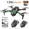 New V186 Pro Drone 8K Professional Three HD Camera Aerial Photography Obstacle Avoidance FPV Brushless Motor Quadrotor Dron UAV