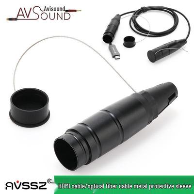 Наружный водонепроницаемый протектор для разъемов HDMI и оптического волокна с металлической оболочкой, защищающей от пыли и падений