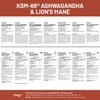 KSM-66 Ashwagandha and Lions Mane Tablets - High Strength 2200mg | KSM-66 Ashwagandha Root Extract and Lions Mane Mushroom Extract