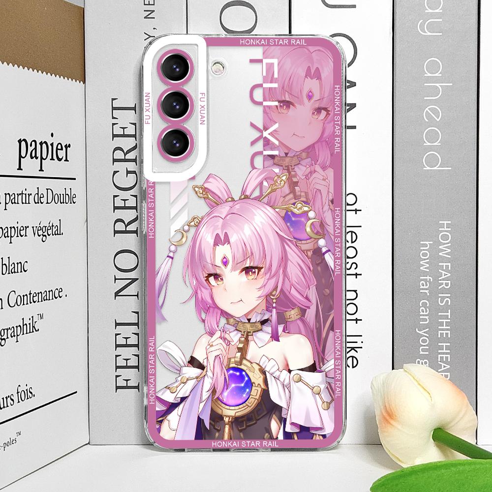 Чехол для телефона Honkai Star Rail Sampo Jing Yuan Kafka для Samsung Galaxy S20 Plus S21 FE S22 S23 S24 S25 Ultra 5G Прозрачные Мягкие Чехлы