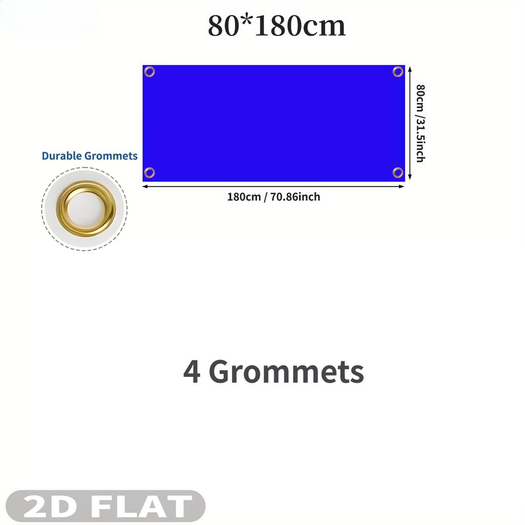 2D Плоский 1 шт. Индивидуальный Длинный баннер - Односторонний Баннер, Персонализированный с Любым Дизайном/Текстом/Логотипом, Прочный Полиэстеровый Баннер