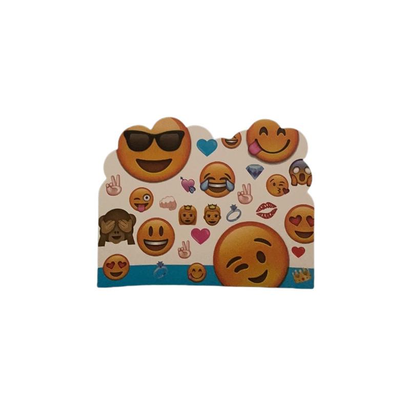 Набор праздничной посуды с эмодзи с одноразовыми тарелками, стаканами, салфетками и скатертью для праздничных торжеств