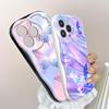 Cute Cartoon Pattern Cream Texture Casing Wavy Edge Soft Silicone Cover Phone Case for Huawei Honor Infinix Tecno iPhone