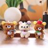 Toy Plush Bear Keychain Keyring Toy Pp Cotton Stuffed Doll Bag Pendant Gift