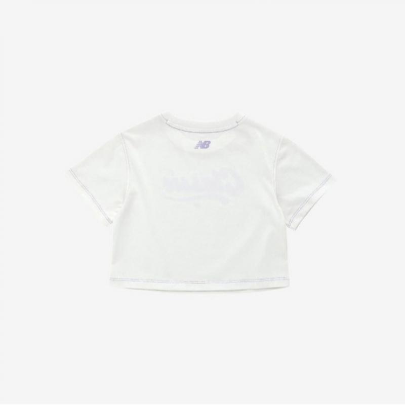 New Balance Футболка с коротким рукавом для детей Nqj Nk9ee2801g 10 Nbgc Life для девочек, укороченная футболка