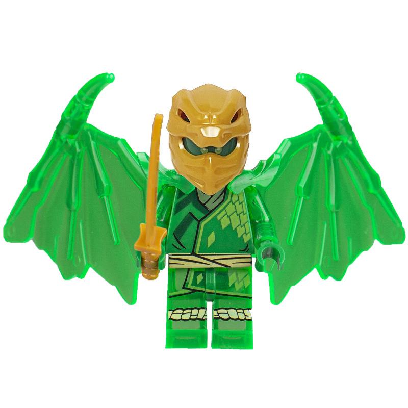 Золотой конструктор в форме дракона, кукла-мальчик, развивающая игрушка