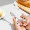 1/2PCS 316 Stainless Steel Butter Knife Cute Long Handle Bread Jam Knife Cream Spreader Cheese Cutter Tableware Kitchen Gadget