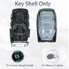 Key Fob Shell Case Replacement Fits for Dodge Ram 1500      2024 Keyless Entry Remote Control 4 Button Pad Key Fob Cover OHT-4882056