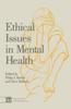 Книга Ethical Issues In Mental Health