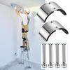 2Pcs Stilts Drywall Replacement Part Aluminum Alloy Curved Plate Stilt Bend Plates for Home Improvement Plastering