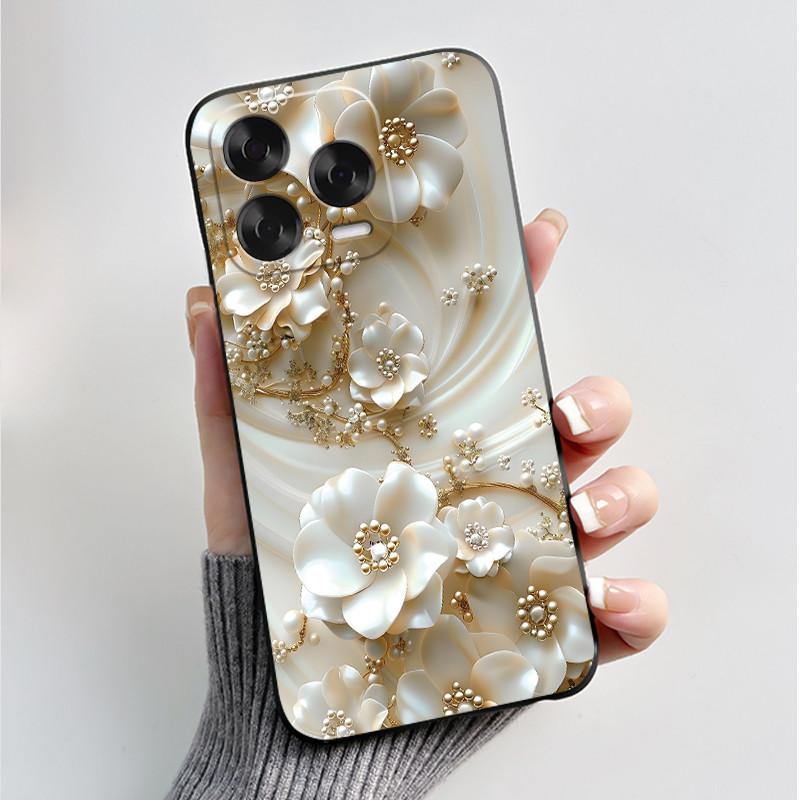 Printing Case For ZTE Blade V70 Vita Fundas For ZTE Nubia V70 Design Capa Soft Silicone Black Shell Cover Cute Flower Case Coque