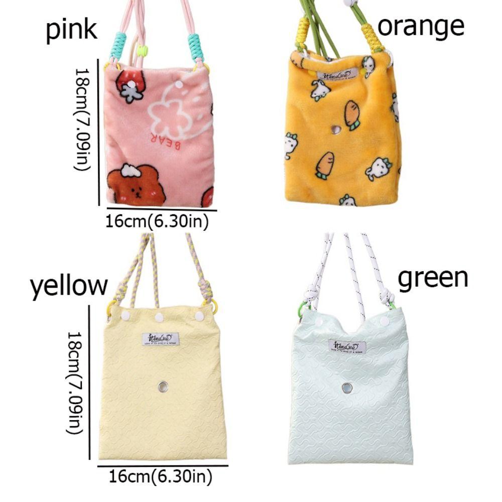 Bear/Rabbit Pattern Sugar Glider Sleeping Bag Breathable Hamster Carrier Bag  Walking