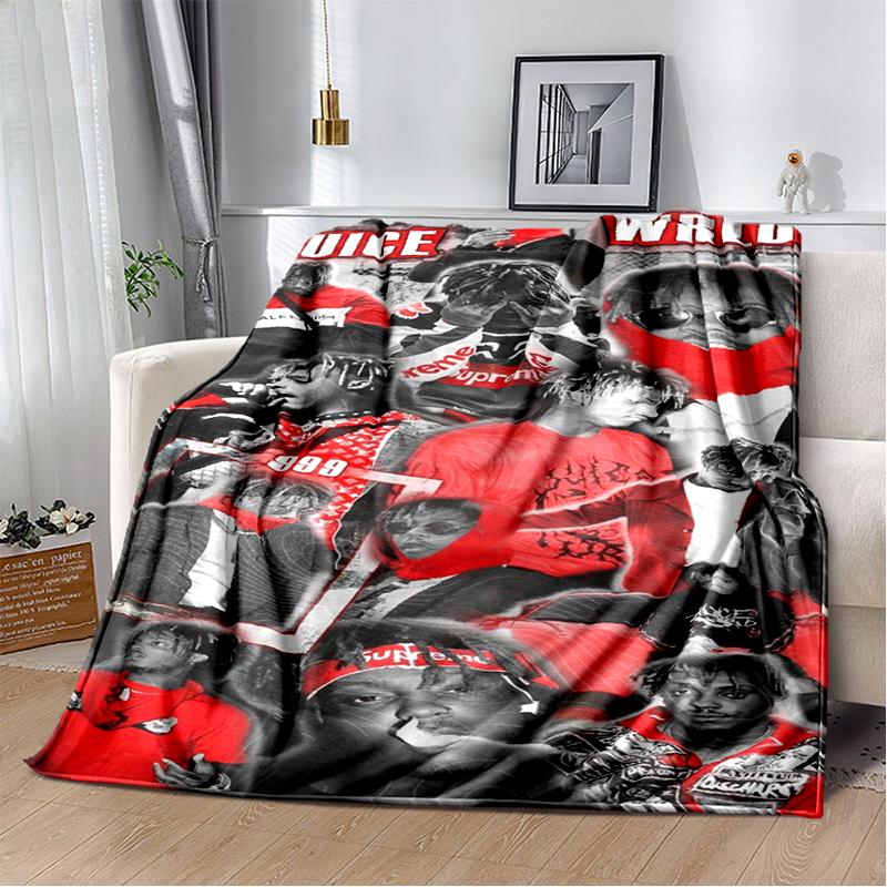 2025 New Style Juice WRLD 999 Legend Rapper Album Blanket,Soft Throw Blanket for Home Bedroom Bed Sofa Travel Cover Kid Gift
