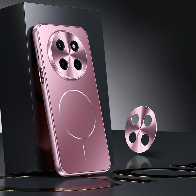 For Honor X80 Pro Max For Magsafe Plating Metal Lens Case For Huawei Honor X80Pro Max Matte Shockproof Hard PC Magnetic Cover
