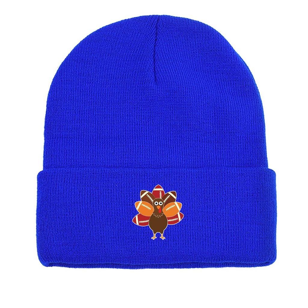 Турция Расправляет Хвост Зимняя Вязаная Шапка Бини, Футбольные Шапки Бини Мягкие Уютные Однотонные Шапки Бини с Помпоном Вязаная Шапка Бини