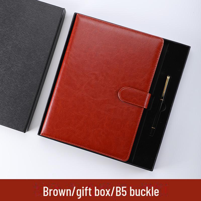 Блокнот формата А5 с кожаной обложкой премиум-класса и отрывными листами - толстый офисный блокнот формата В5