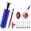 10 шт. портативный насос для мячей с 7 иглами, 1 насадкой, 1 шлангом - ручной насос для регби, волейбола, футбола, баскетбола, плавательного кольца и многого другого