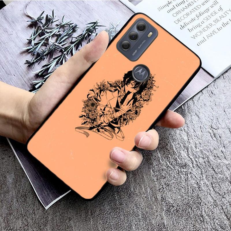 Чехол для телефона Bungou Stray Dogs для Motorola Moto E32 E20 E40 G22 G52 G20 G30 G100 G60 G50 G10 GPure GStylus G9 One Action Macro