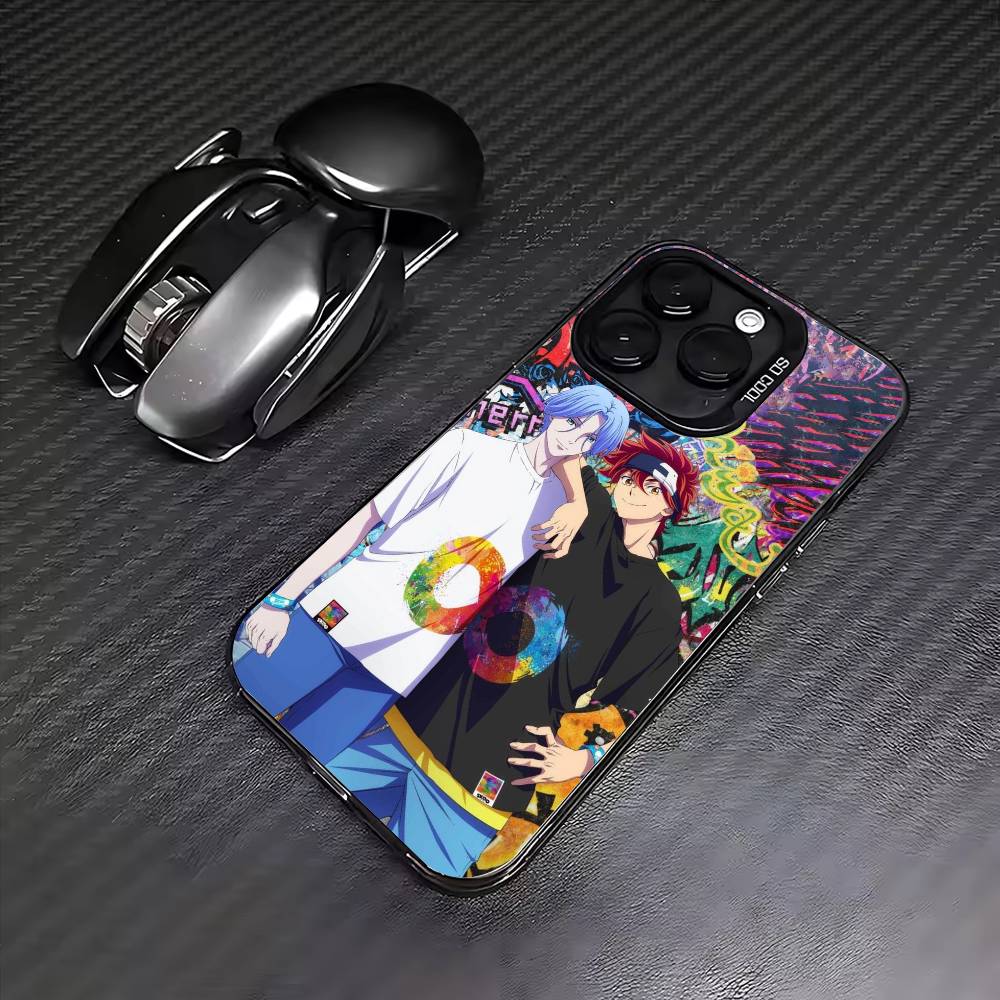 Чехол для телефона S-SK8 Аниме The InfinityS Для iPhone 17, 16, 15, 14, 13, 12, 11 Plus, Pro Max Цветной Посеребренный Внутренний Чехол