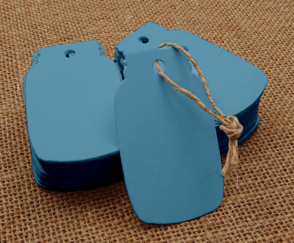 100 шт. Картонные бирки в форме банки Мейсона, пустые бирки для свадебных подарков с бесплатным натуральным джутовым шпагатом