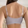 Women's Push-up Bra Elastic Gather Bra All-match Underwear Seamless Bra Wireless Solid Color Thickening Underwear