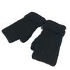 Philippa Fingerless Accessories Gloves Cashmere / Mohair Black