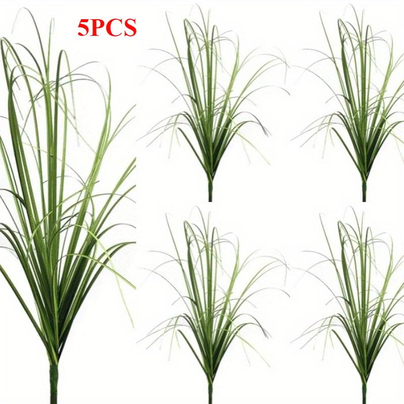 5 шт. Имитация небольших травяных кустов для украшения искусственных лугов, имитация тростника и искусственных зеленых растений, украшение дома, материал ПВХ