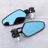 2pcs 7 8in Handlebar End Rearview Mirrors AntiGlares 180 Degree Adjustable Universal for Motorcycle