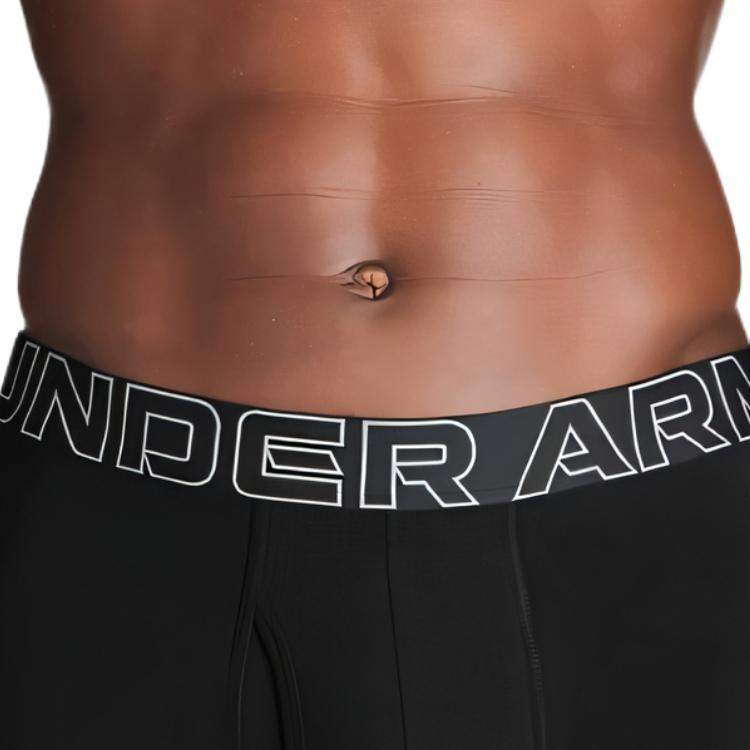 Under Armour Хлопок для высокой производительности Удобные Стильные Хорошо сидящие Универсальные Боксеры 3 шт. Мужские Нижнее белье Черный 1383891-001