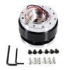 Universal Racing Steering Wheel 6 Hole Aluminum Car Quick Release Steering Wheel Snap Off Hub Adapter Boss Kit Car Accessories