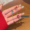 Moving Santa Claus Tassel Dangle Earrings For Women Christmas Tree Asymmetric Long Chain Gift
