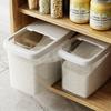 Large Capacity Rice Storage Box with Lid Thickened Transparent Sealed Food Moisture-proof Insect-proof Storage Container