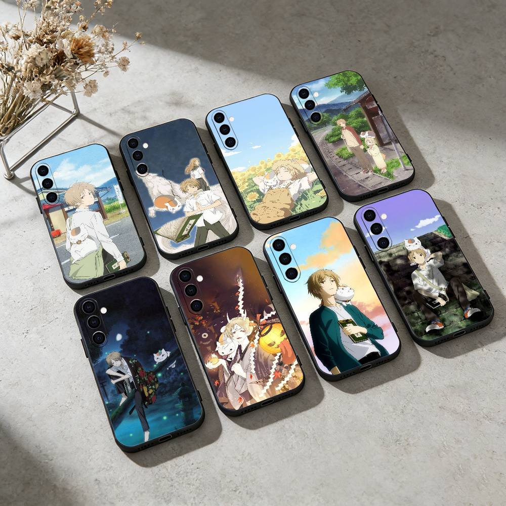 Anime S-Sensei N-Natsume Phone Case For Samsung Galaxy A91,80,73,72 ,71,53,52,32 ,31,22,21s,20,Soft Black Case