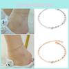 Women Ankle Zirconia Simple Fashion Jewelry Versatile Accessory Girl Gifts Chain
