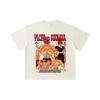 260 GSM Double Yarn 32 Count 100% Cotton Baki V6 Yujiro Print Unisex Heavy Cotton T Shirt… More