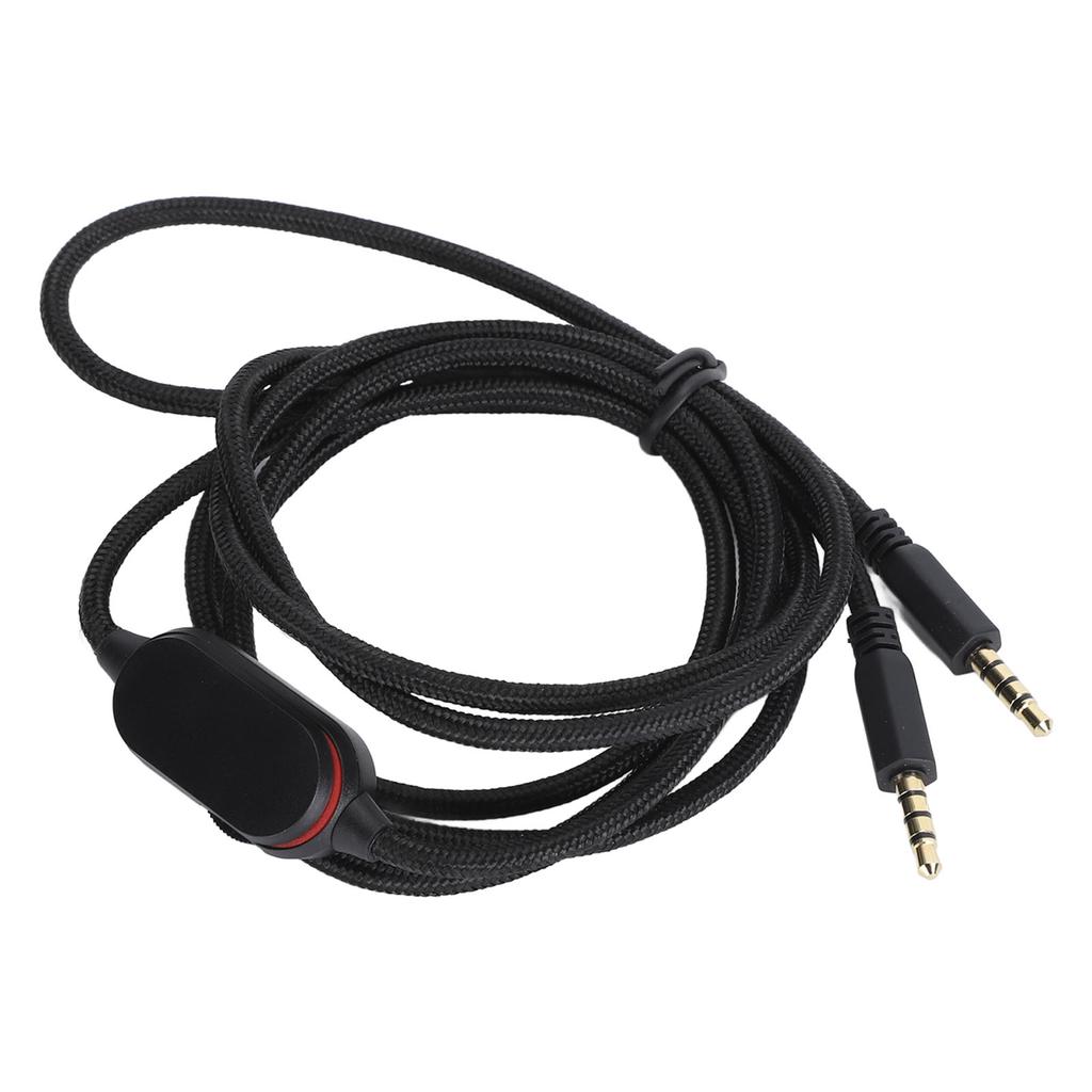 Earphone Cable 1.6m Versatile Lossless Sound Quality Earphone Wire with Microphone Replacement for Alienvvare AW720H