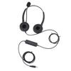 Phone Headset USB Plug Adjustable Speaker Volume Customer Service Headphone with Mic for VOIP Phone