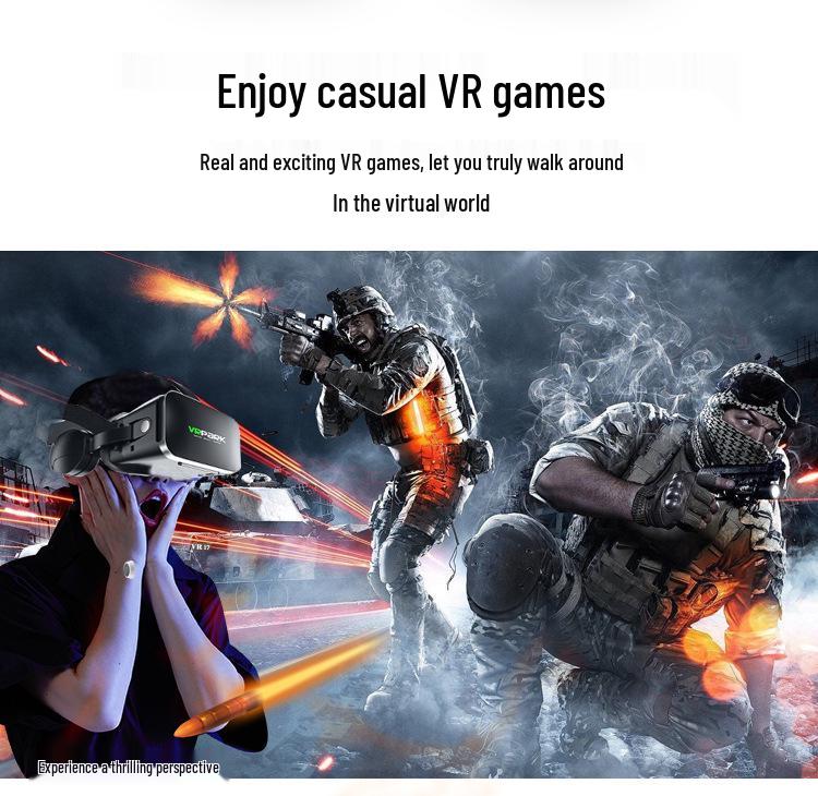 Умный VR-шлем: 3D очки виртуальной реальности с соматосенсорным управлением, для игр, кино, с системой отвода тепла и Bluetooth-наушниками