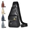 Sling Bag for Women and Men Leather Crossbody Shoulder Bag Chest Sling Backpack Travel Bag