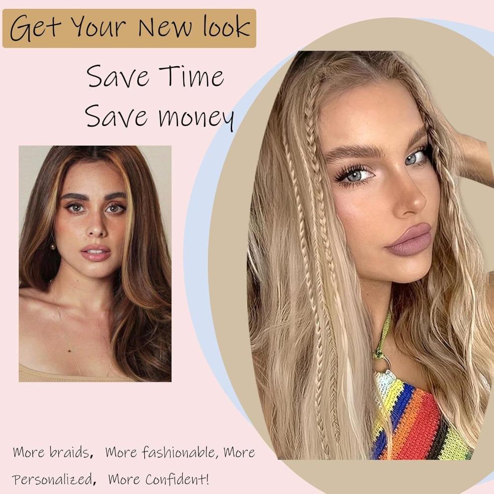 Женский парик с горячей косой из трех прядей