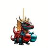 Акриловый Дракон Очаровательное Украшение для Машины для Детей Красочное Рождественское Украшение для Елки