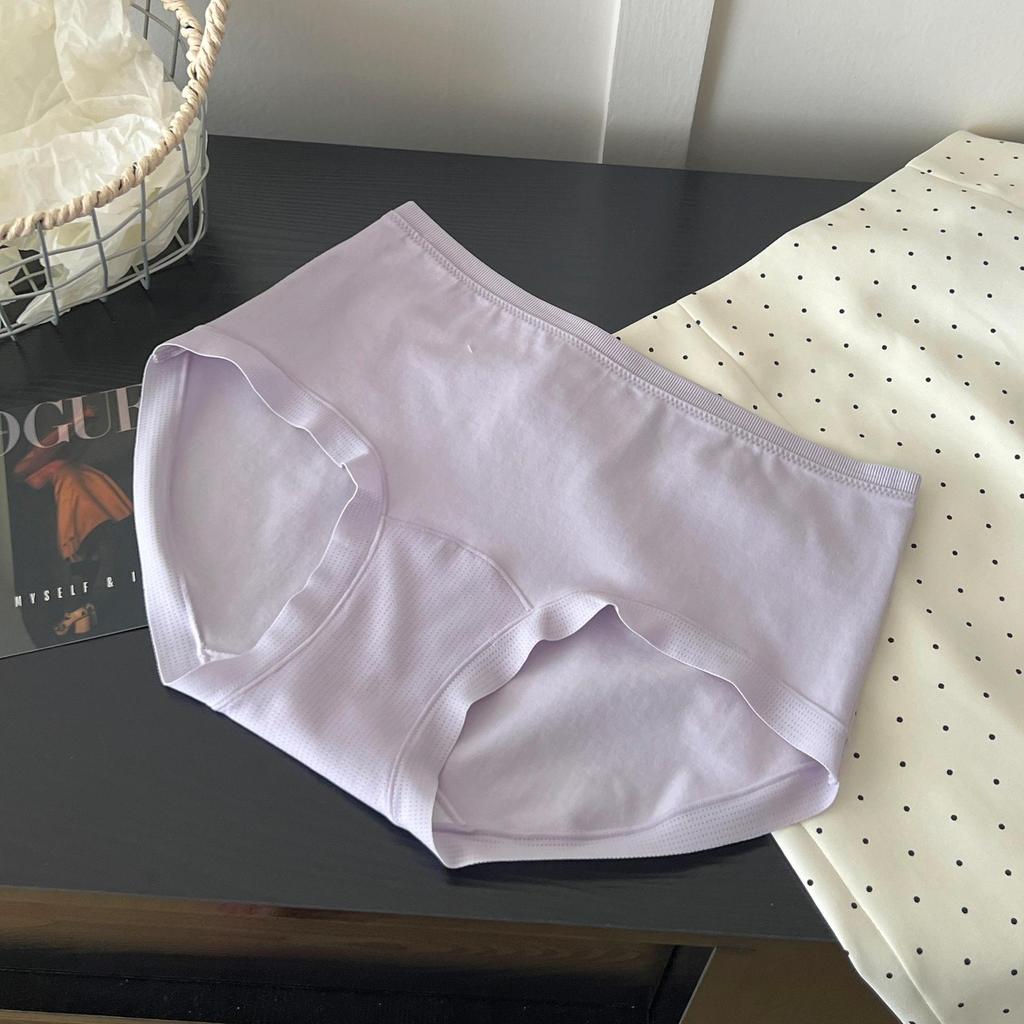 Мощные базовые женские трусики-сетка 9801, цвета низкой насыщенности, удлиненная ластовица, дизайн «банан», 60 штук.