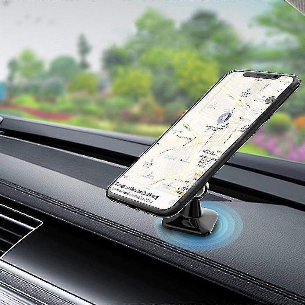 360 degree square adhesive car phone holder magnetic 2-pack magnetic mobile phone holder car dashboard car phone holder iPhone 11 Pro Max Xr