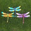 Metal Dragonfly Wall Decoration Outdoor Courtyard Garden Fence Iron Art  Pendant Home Decoration Crafts