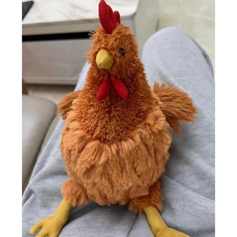Мультяшная симуляция Jeycat Hen Плюшевая кукла-петух CeileChckn Креативная плюшевая детская подарочная игрушка