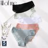 5PCS/Set Cotton Underwear Women's Panties Set Comfort Underpants Floral Lace Briefs For Woman Sexy Low-Rise Pantys Intimates